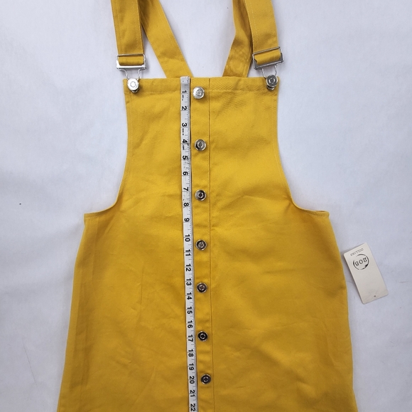 205 Collins Overalls Skirt Size Small Yellow NWT **Flaw*** see description - Picture 7 of 10